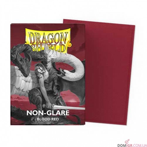 Dragon Shield Non-Glare Matte: Blood Red — Протекторы 100 шт.